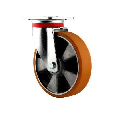 Zestaw kołowy obrotowy  aluminium-poliuretan 150 kg - 450 kg